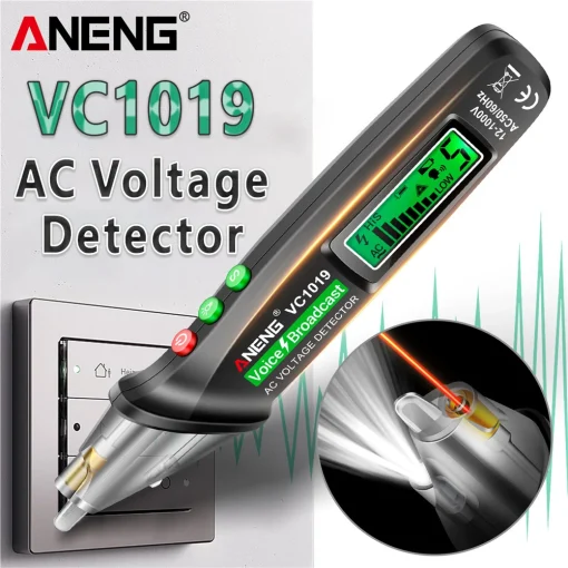 Detector de interruptores ANENG VC1019 con difusión por voz