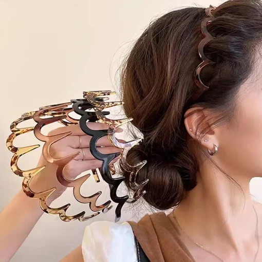 Diadema antideslizante coreana para el cabello