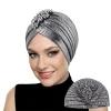 Diadema de turbante de diamante de lujo para mujer