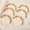 Diademas navideñas con letras