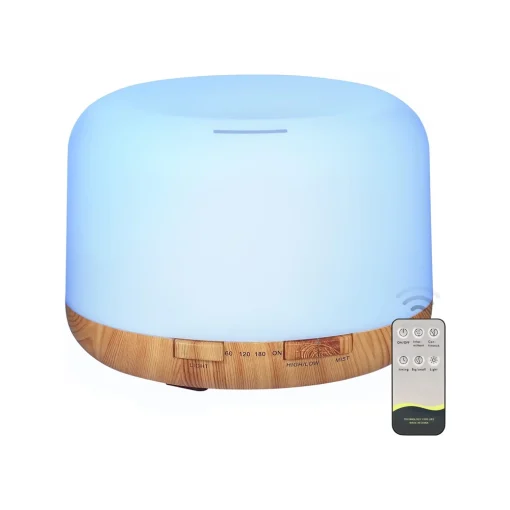 Difusor de aromaterapia de grano de madera USB de 500ml