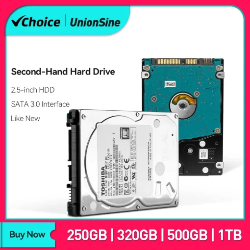 Disco Duro Interno HDD SATA3 de 2.5 usado para Portátil