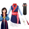 Disfraz de Mulan de Disney para niños y niñas