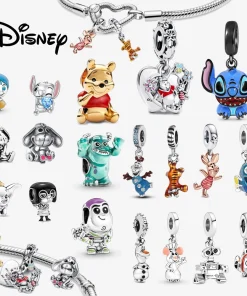 Disney Minnie Mickey Mouse Charms Dangle 925