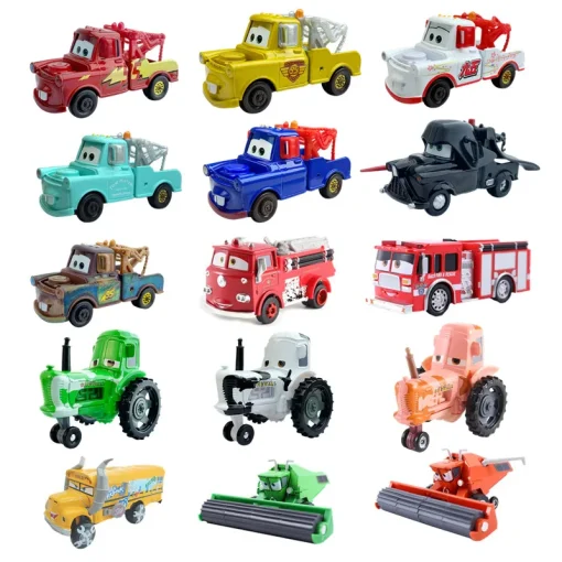 Disney Pixar 2 3 Cars Rayo McQueen Tractor Camión Mater Queen