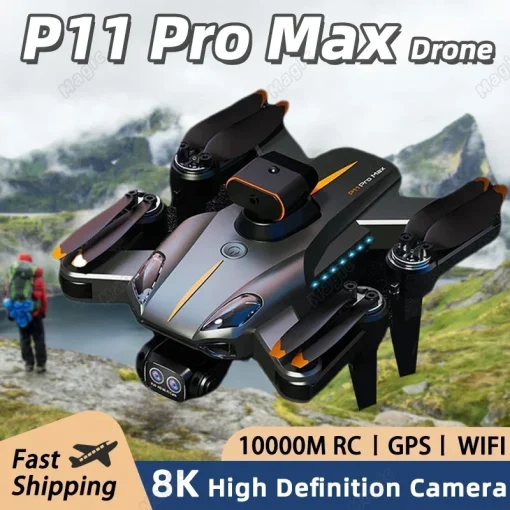 Dron RC P11 Pro 8K Prof para fotos y videos