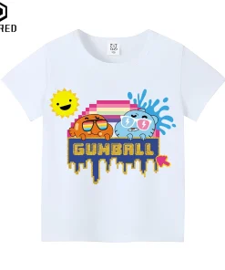 El Mundo Increíble de Gumball - Camiseta Niños Algodón