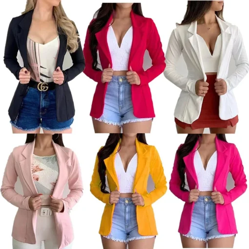 Elegante Chaqueta Deportiva Mujer Manga Larga