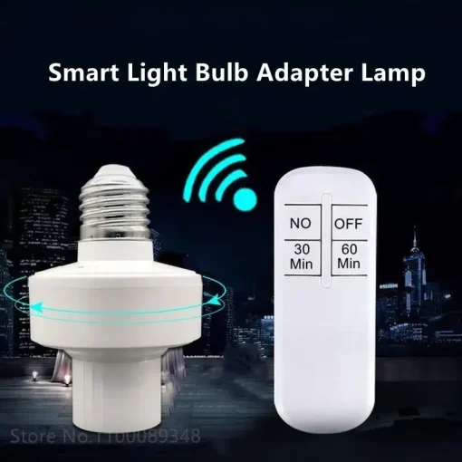 Enchufe de bombilla LED E27 interruptor WiFi temporizador