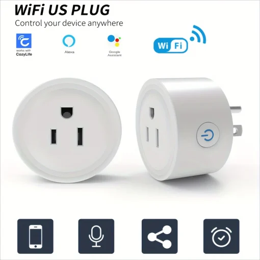 Enchufe inteligente 10A WiFi US 100-240V