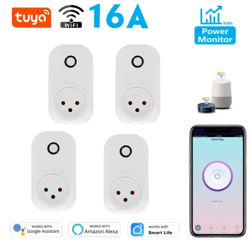 Enchufe inteligente Tuya Smart con monitor de potencia