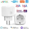 Enchufe inteligente Wifi EU16A20A de Tuya con monitorización de consumo