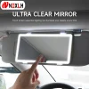 Espejo de maquillaje HD para coche con visera solar, ultradelgado