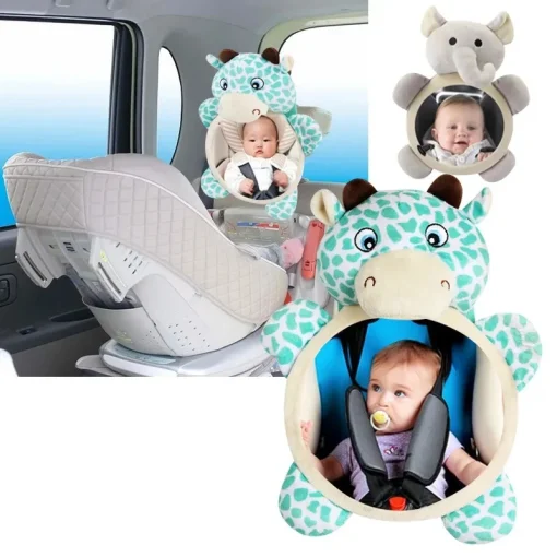 Espejo para coche para bebés, seguridad en asiento trasero