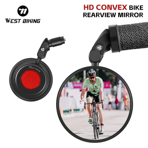 Espejo retrovisor convexo para bicicleta WEST BIKING HD