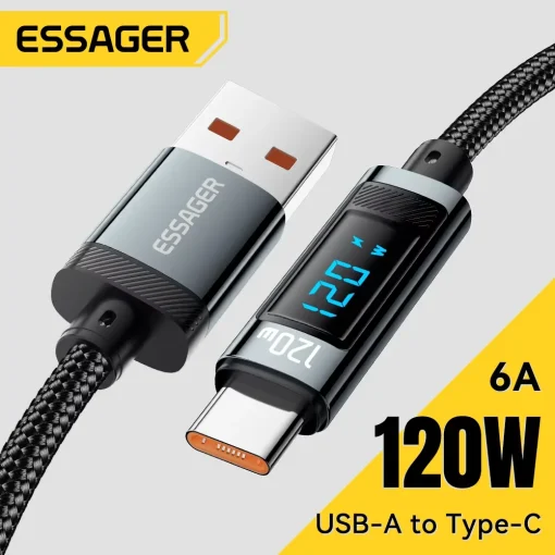 Essager 120W USB Tipo C Carga rápida