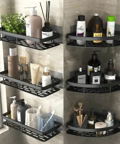 Estante de cocina, baño, organizador, aleación de aluminio