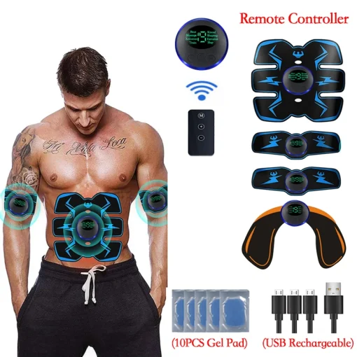 Estimulador muscular EMS con control remoto