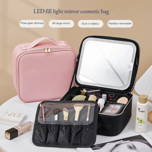 Estuche Cosmético con Luz y Espejo 50 LED