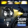 Faro 21W Moto Doble Color 4 Modos