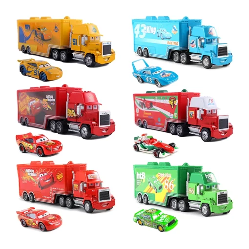 Figuras Disney Cars Mack Truck McQueen Race