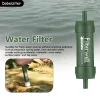 Filtro de agua portátil al aire libre para supervivencia