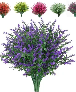 Flores de lavanda artificiales de plástico