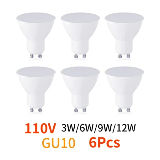 Foco LED 6 piezas AC110V GU10