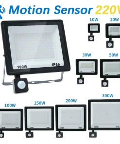 Foco LED inundación PIR 10-300W AC220V