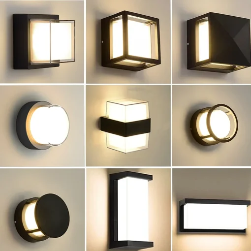 Foco para pared exterior LED