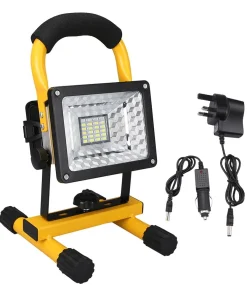 Foco portátil recargable LED 30W impermeable