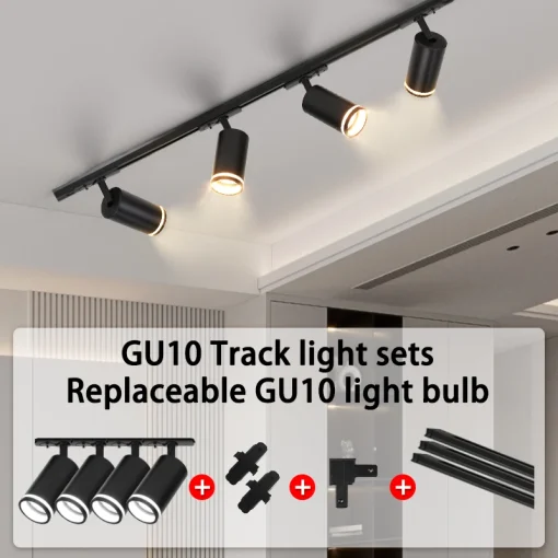 Foco riel LED GU10 lámpara techo carril