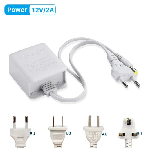 Fuente alimentación para cámara PTZ 12 V 2 A CC