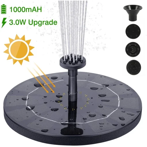 Fuente solar flotante con panel solar