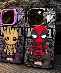 Funda Marvel Groot Deadpool para iPhone