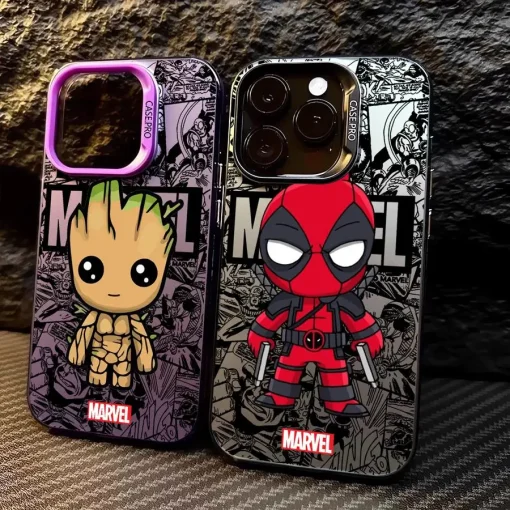 Funda Marvel Groot Deadpool para iPhone