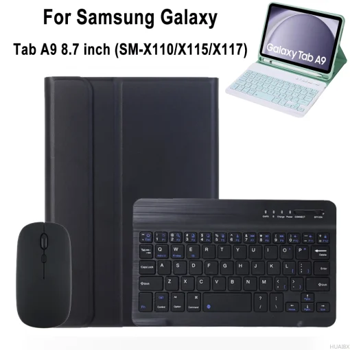 Funda con teclado para Samsung Galaxy Tab A9 8,7