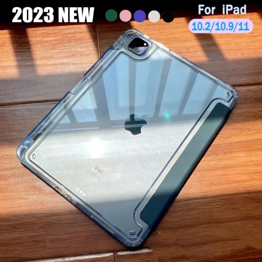 Funda iPad acrílico transparente para