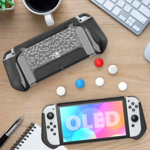 Funda protectora TPU Diamond Design Nintendo Switch OLED