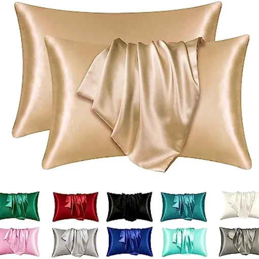 Fundas almohada seda cabello piel