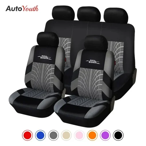 Fundas para asientos de coche con bordado de la marca AUTOYOUTH