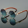 Gafas de sol redondas vintage para hombre y mujer