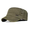 Gorra Cuadrillas Plana Algodón Unisex Militar Diseño