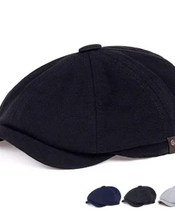 Gorra de algodón de alta calidad, boina tipo gorra inglesa