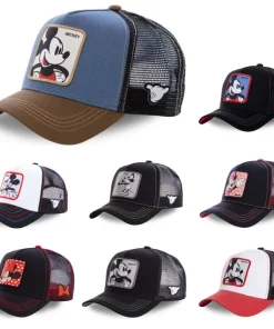 Gorra de béisbol de dibujos animados anime de alta calidad Disney, de algodón Snapback