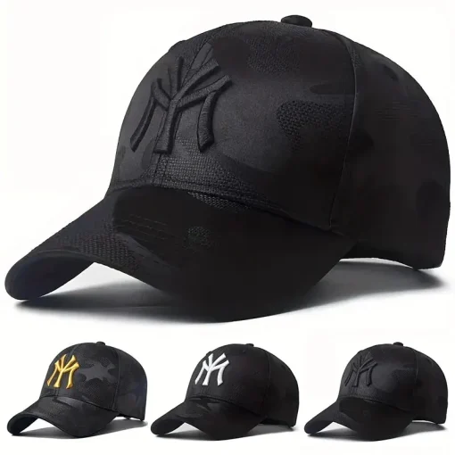 Gorras de béisbol de camuflaje con bordado de letras unisex