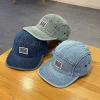 Gorras de béisbol de mezclilla Vintage de ala plana