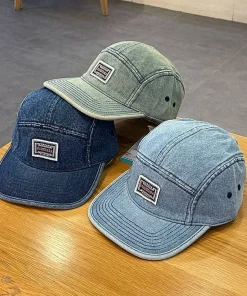 Gorras de béisbol de mezclilla Vintage de ala plana