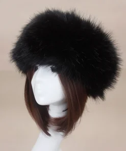 Gorro Mujer Piel Sintética Peluche Orejeras