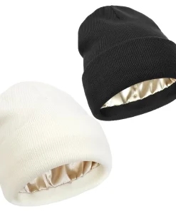 Gorro de satén antiestático unisex para mujer